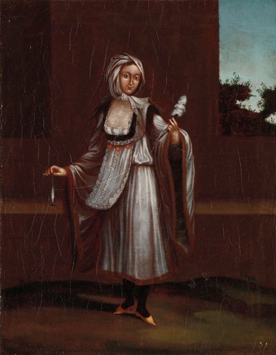 来自帕特莫斯岛的女人 作者 Jean Baptiste Vanmour（工作室）