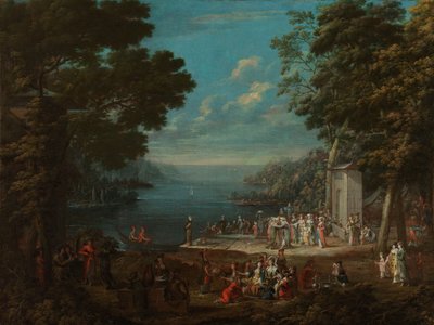 博斯普鲁斯海峡沿岸 Hünkâr İskelesi 的女士郊游活动
博斯普鲁斯海峡沿岸 Hünkâr İskelesi 的女士节 作者 让·巴蒂斯特·范穆尔