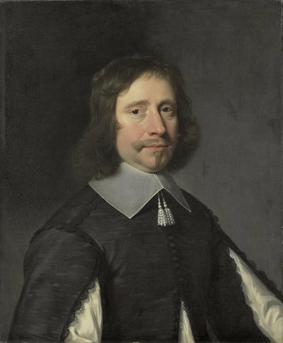 男子肖像，可能是奥龙伯爵菲利普-德-拉-特雷莫伊尔 作者 Jean Baptiste de Champaigne（归属于）