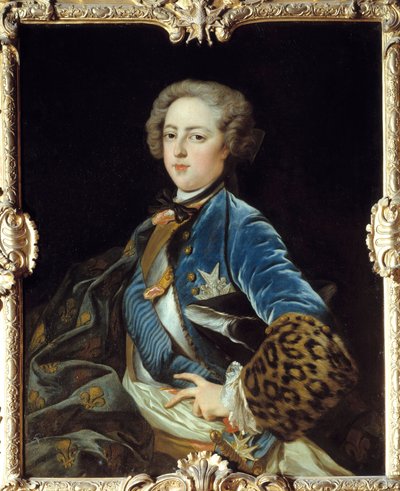 法国国王路易十五（1710-1774）的肖像。让-巴蒂斯特-凡-卢（1684 - 1745）的画作 作者 Jean Baptiste van Loo