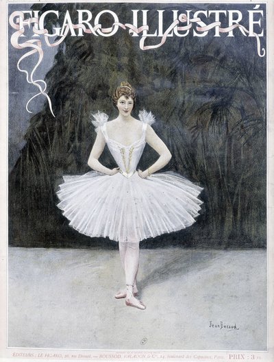 Dancer of the opera - drawing by Jean Beraud (1849 - 1935), “Figaro Illustré”” 作者 让·贝罗
