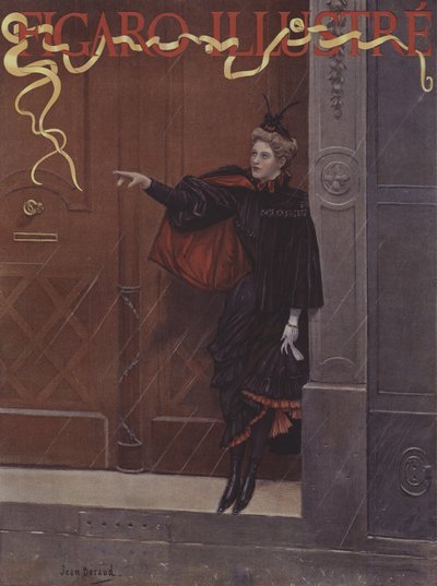 在下雨？ （下雨吗？）封面的光辉费加罗，1893年11月 作者 让·贝罗
