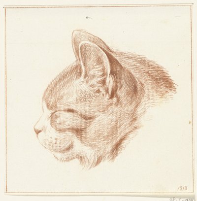猫头，向左 作者 Jean Bernard