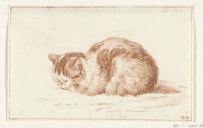 卧猫，左侧 作者 Jean Bernard