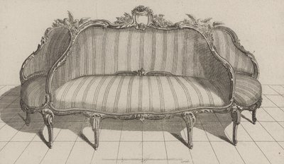 Canapé à Jouë dans le gout Pictoresque, published mid-1770s (engraving on laid paper) 作者 吉恩·查尔斯（Deanafosse）