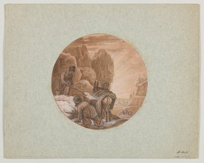 来自甜点服务（Service des Objets de Dessert）的彩绘瓷器盛器 "雪葩"（Sorbets）的设计 作者 塞夫尔瓷厂