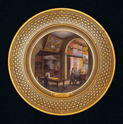 壁画，实验室，商店，约1820-35年 作者 让·查尔斯·德维尔（Jean Charles Develly）