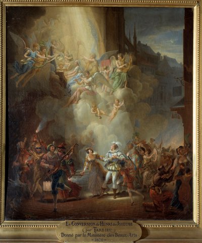 Henri de Joyeuse (1567-1608) 的皈依 作者 让·查尔斯·塔迪厄