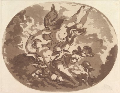 金星和丘比特，1766年。 作者 让·克劳德·理查德·圣农