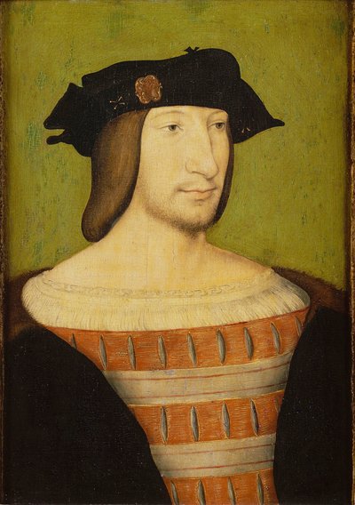法国国王弗朗索瓦一世（1494-1547）的肖像 作者 Jean Clouet