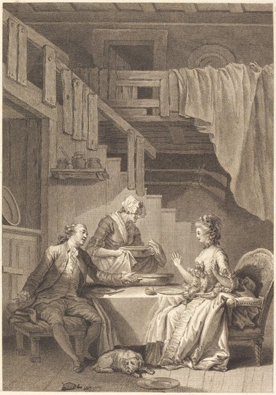 猎鹰 作者 让·丹布伦 (Jean Dambrun) 和让·巴蒂斯特·蒂利亚德 (Jean Baptiste Tilliard) 在让·奥诺雷·弗拉戈纳尔 (Jean Honoré Fragonard) 之后
