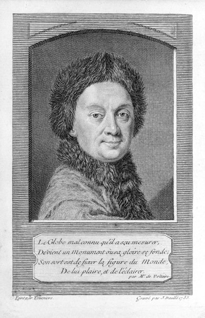 Pierre-Louis Moreau de Maupertuis，天文学家（1698 - 1759）。 作者 让·达勒（JeanDaullé）