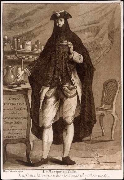 Divers Portraits》的扉页，出版。1775年蚀刻画。 作者 让·大卫·格诺瓦（Jean David Genois）