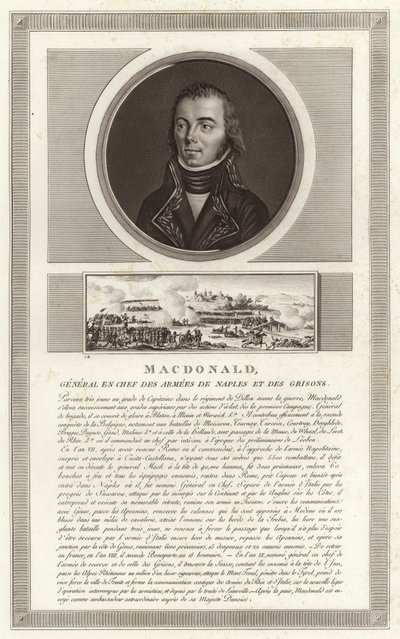 塔兰托公爵Jacques MacDonald的肖像 作者 Jean Duplessi Bertaux