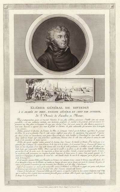 Jean Baptiste Kleber的肖像 作者 Jean Duplessi Bertaux