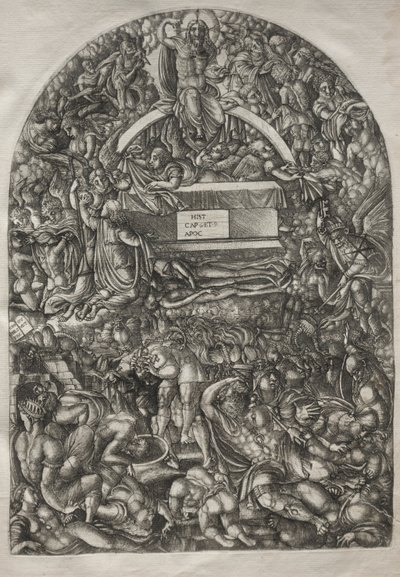 启示录：星辰坠落并使地狱开启，1546-1556年。 作者 让·杜维