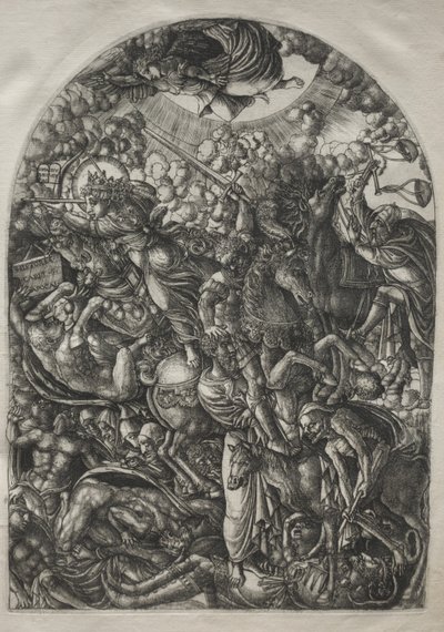 启示录：圣约翰看见四个骑手，1546-1556年。 作者 让·杜维