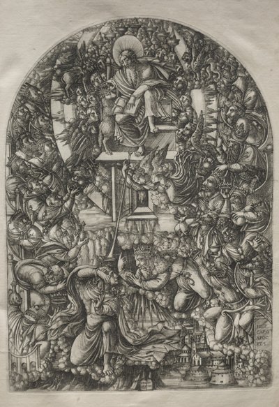 启示录：圣约翰召唤到天堂，1546-1556年。 作者 让·杜维