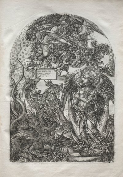 启示录：圣迈克尔和龙，1546-1556年。 作者 让·杜维