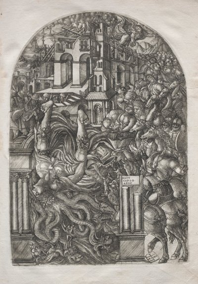 启示录：巴比伦陷落，1546-1556年。 作者 让·杜维
