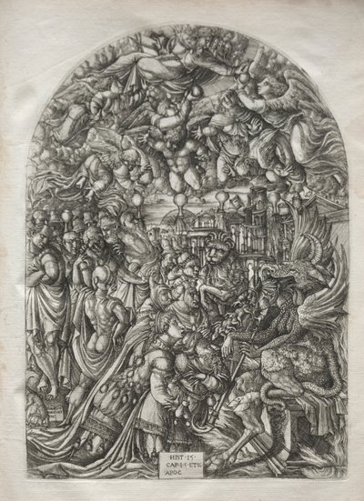 启示录：《穿太阳的女人》，1546-1556年。 作者 让·杜维