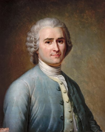 尚·雅克·卢梭（Jean-Jacques Rousseau）的肖像1712-1778 作者 让·爱德华·拉克雷特尔