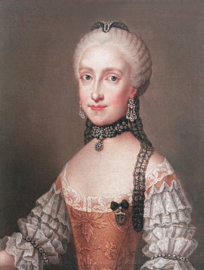 Infanta Maria Ludovica，西班牙查理三世的女儿和利奥波德二世的妻子（1747-92）神圣罗马帝国皇帝和托斯卡纳大公 作者 让·埃蒂安·利奥塔