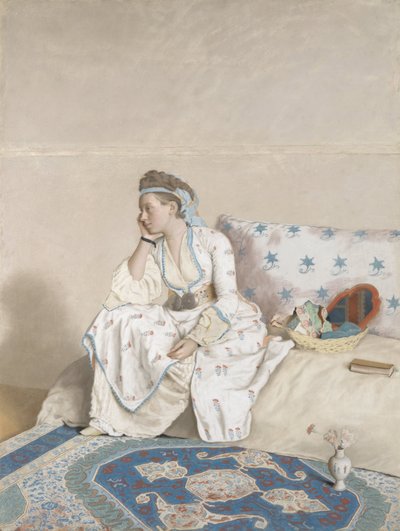 画家的妻子玛丽-法尔格
画家妻子玛丽-法尔格的土耳其服装肖像 作者 让·埃蒂安·利奥塔