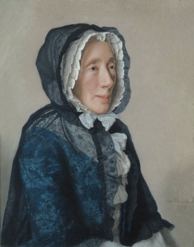 1758年，特朗钦夫人的肖像 作者 Jean Étienne Liotard