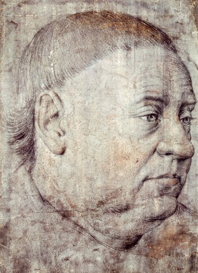 让-福凯（Jean Fouquet，约 1415 年-约 1481 年）为查理七世的大法官纪尧姆-儒弗内尔-德乌尔辛肖像绘制的图画 作者 让·富凯