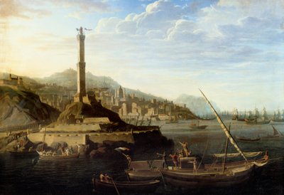 拿破仑战争：1800 年 6 月 24 日米奥利斯将军指挥的法国军队进入基因。 Jean Francois Hue (1751-1823) 作画 作者 让·弗朗索瓦·顺化