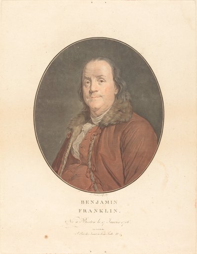 本杰明-富兰克林, 1789.创作人：让-弗朗索瓦-雅尼特，约瑟夫-西夫雷德-杜普雷西。 作者 让·弗朗索瓦·珍妮特，约瑟夫·西弗莱德·杜普莱西斯