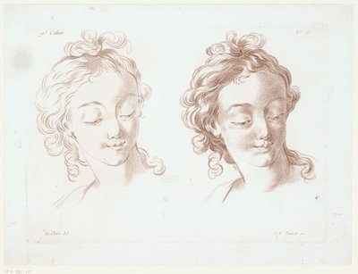 两个女人的头
人体部分作品（系列名称）
Cahier de principes du dessein d