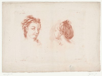 两个女人的头
带有人体部位的作品（系列名称）
IXth Cahier de Principes du Dessin d