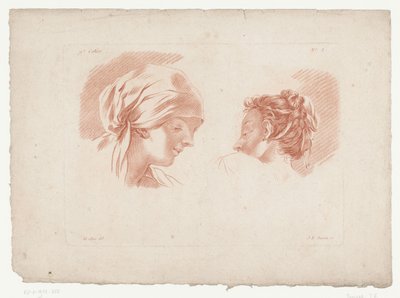 两个女人的头
带有人体部位的作品（系列名称）
IXth Cahier de Principes du Dessin d