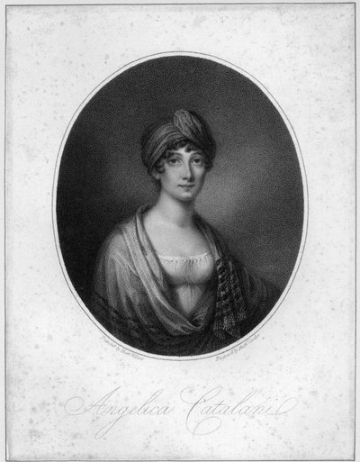 Angelica Catalani，由Antoine Cardon雕刻 作者 Jean Francois Marie Huet Villiers