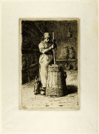 搅动的女人 作者 Jean-Francois Millet