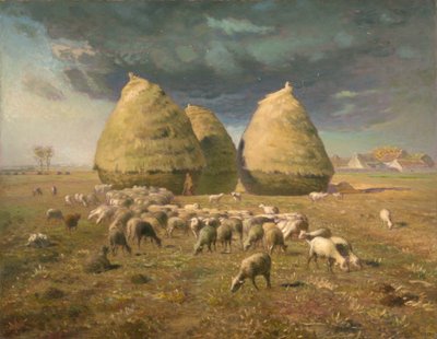 干草堆：秋天，c.1874 作者 让·弗朗索瓦·米勒