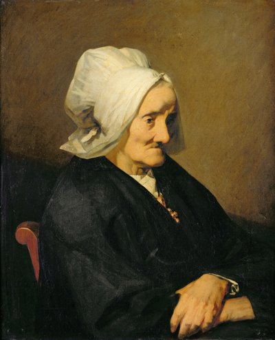 寡妇Roumy的肖像 作者 Jean Francois Millet
