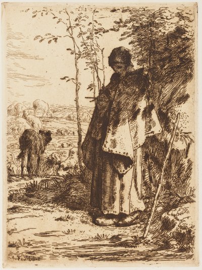 牧羊女针织 作者 Jean Francois Millet