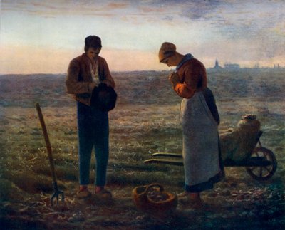 安格鲁斯（Angelus），1857-1859年，1912年。 作者 让·弗朗索瓦·米勒