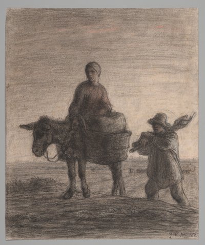 上班出发 作者 Jean-Francois Millet