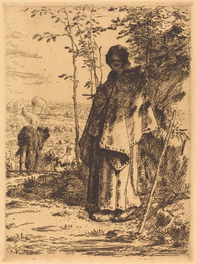 大牧羊女 作者 Jean Francois Millet
