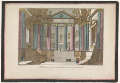 Gezicht op het interieur van een Romeins bouwwerk
古罗马人为观看公共庆典而制作的特卖会（标题见实物） 作者 让·弗朗索瓦·道蒙