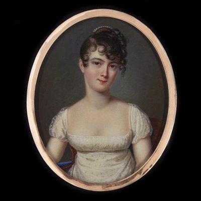 Récamier夫人的肖像，她的名字叫Julie Bernard 1777-1849，约1805年。 作者 让·弗朗索瓦·杰拉德·芳塔拉