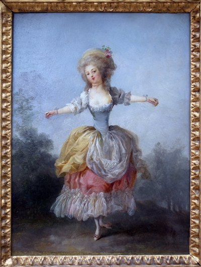 路易十六的舞者。 让·弗雷德里克·沙尔（Jean Frederic Schall，1752-1825 年）的画作，布面油画，18 世纪末。 南特美术博物馆。 作者 让·弗雷德里克·肖尔