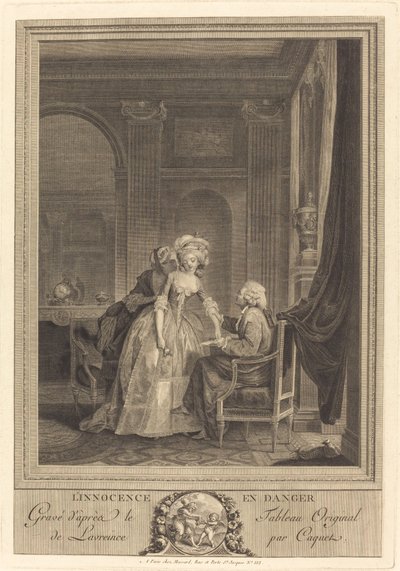 危险中的纯真 作者 Jean Gabriel Caquet after Nicolas Lavreince