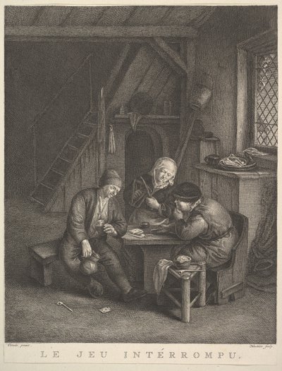 被打断的游戏 Le Jeu intérrompu, 1730-68. 作者 让·赫德洛