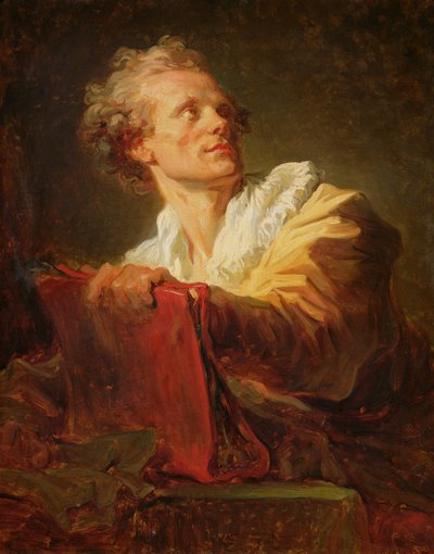 一位年轻艺术家的肖像，被认为是Jacques-Andre Naigeon（1738-1810） 作者 让·奥诺雷·弗拉戈纳尔