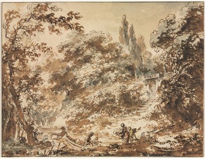 公园风景 作者 Jean-Honore Fragonard